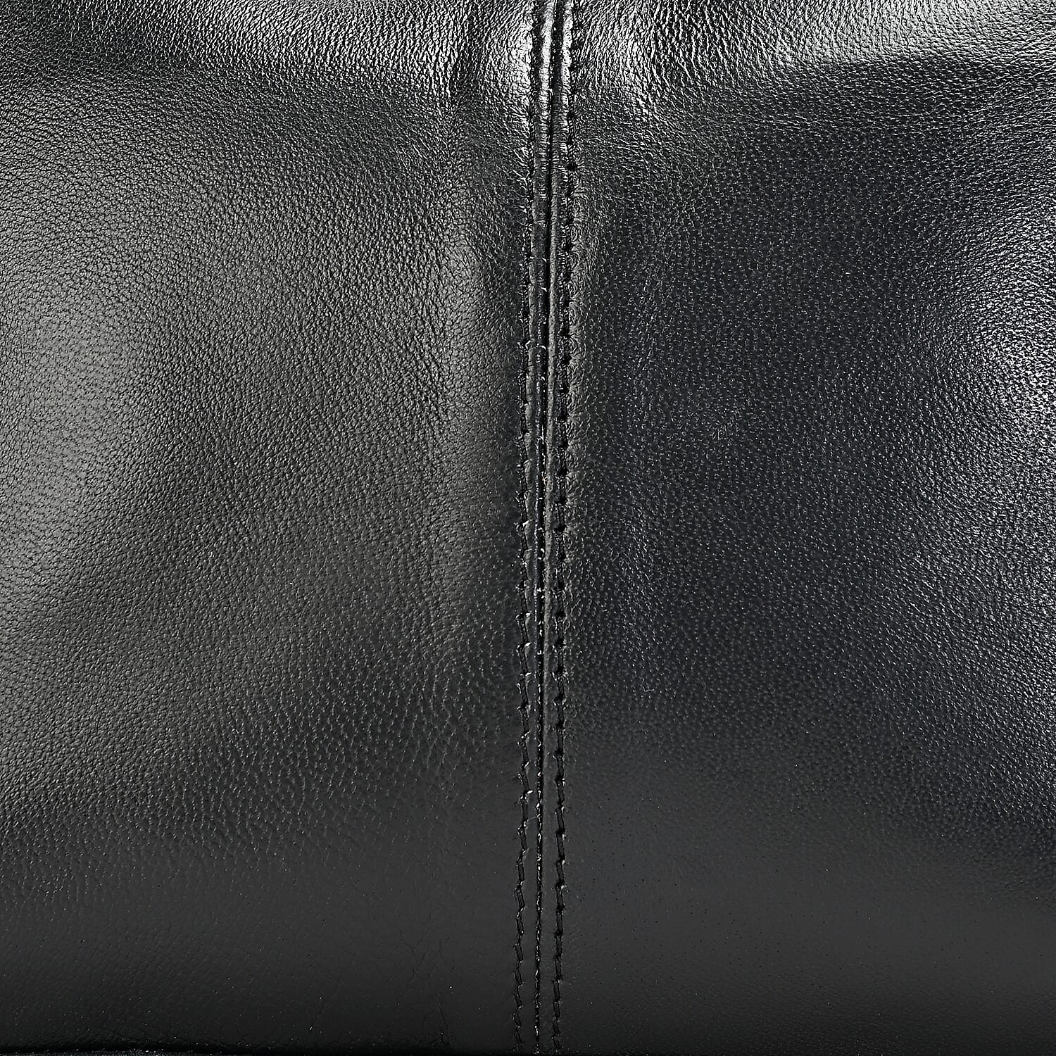 La Marey Black Genuine Leather Crossbody Bag