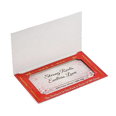 999 Fine Silver Bold, Free and Unbreakable Embossed Sheet 500mg
