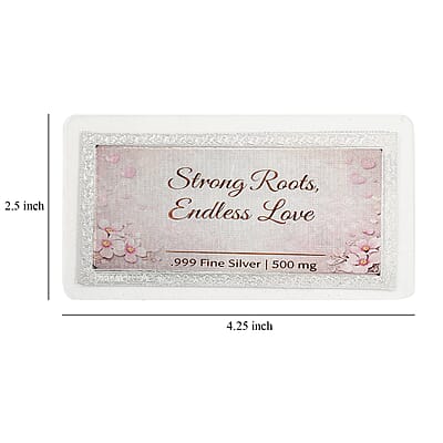 999 Fine Silver Bold, Free and Unbreakable Embossed Sheet 500mg