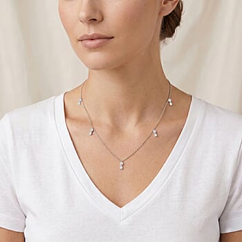 Rhodium Over Sterling Silver - Product card gallery slide 3 (10211209576761)