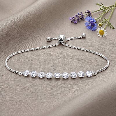 Rhodium Over Sterling Silver - Product card gallery slide 2 (10216465924409)