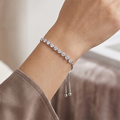 Rhodium Over Sterling Silver - Product card gallery slide 3 (10216465924409)