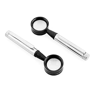 Set of 2 3.5 Clip 10X Magnifier