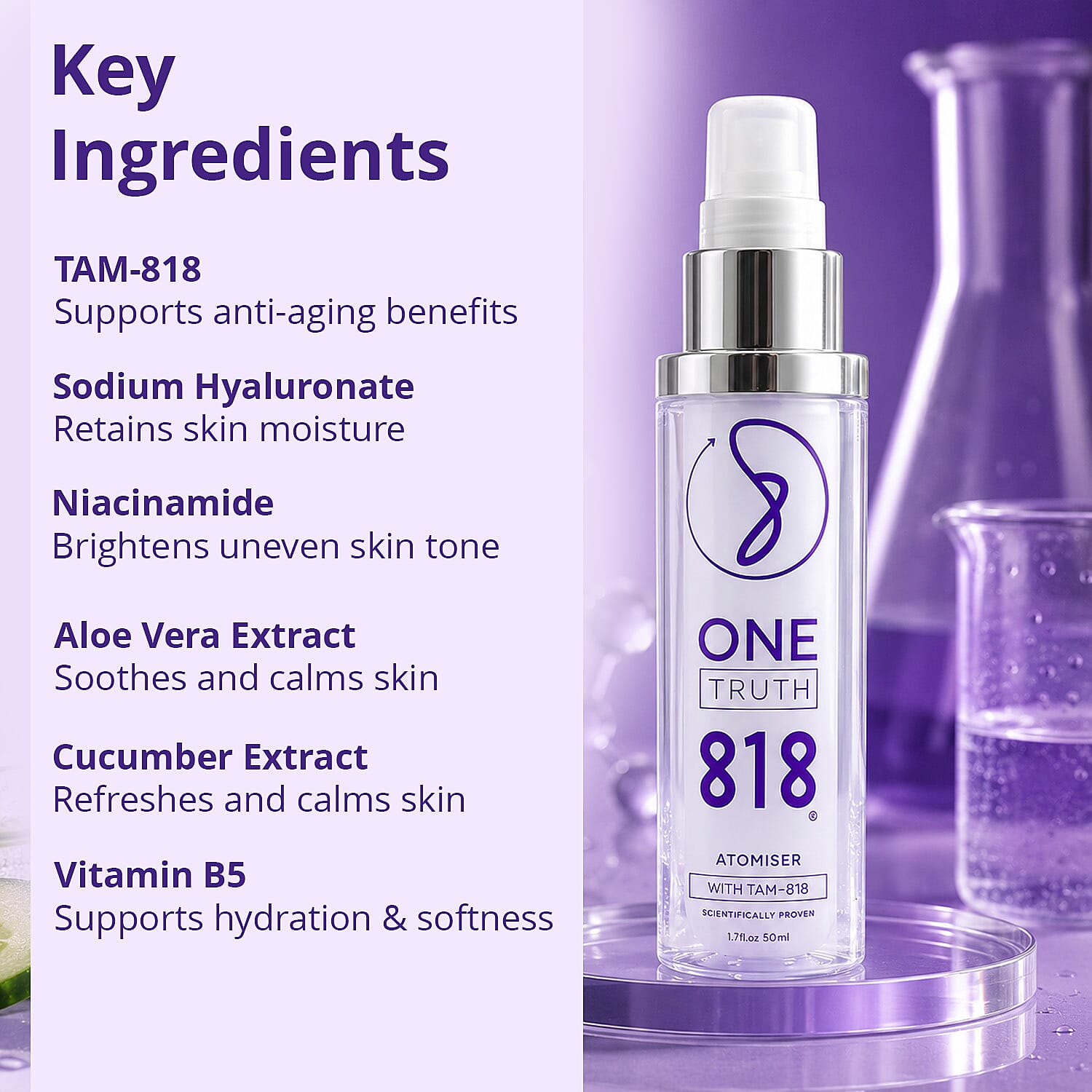 One Truth 818 Anti-Ageing Atomiser (1.7oz)