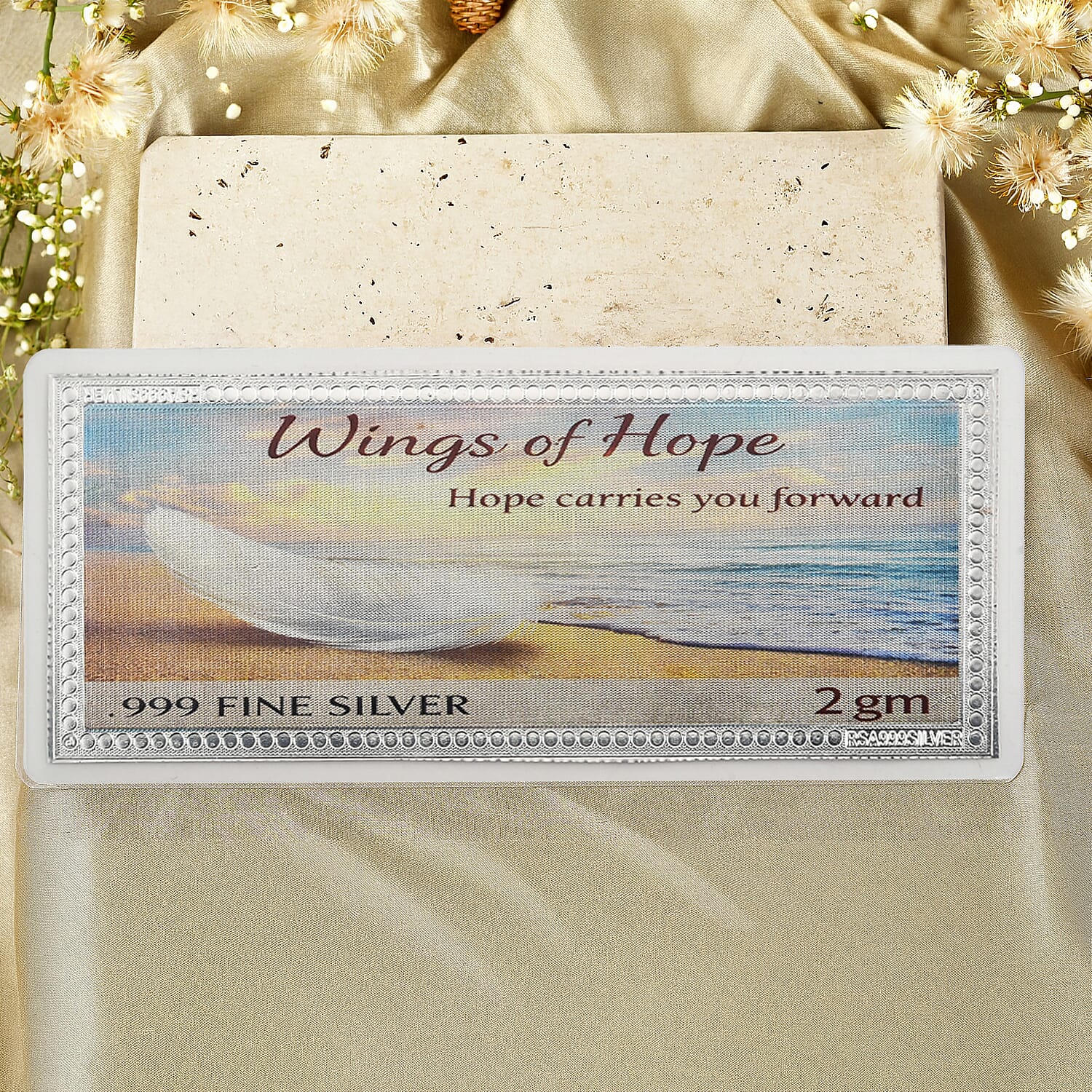 999 Fine Silver Path of Faith Embossed Sheet (2 g)