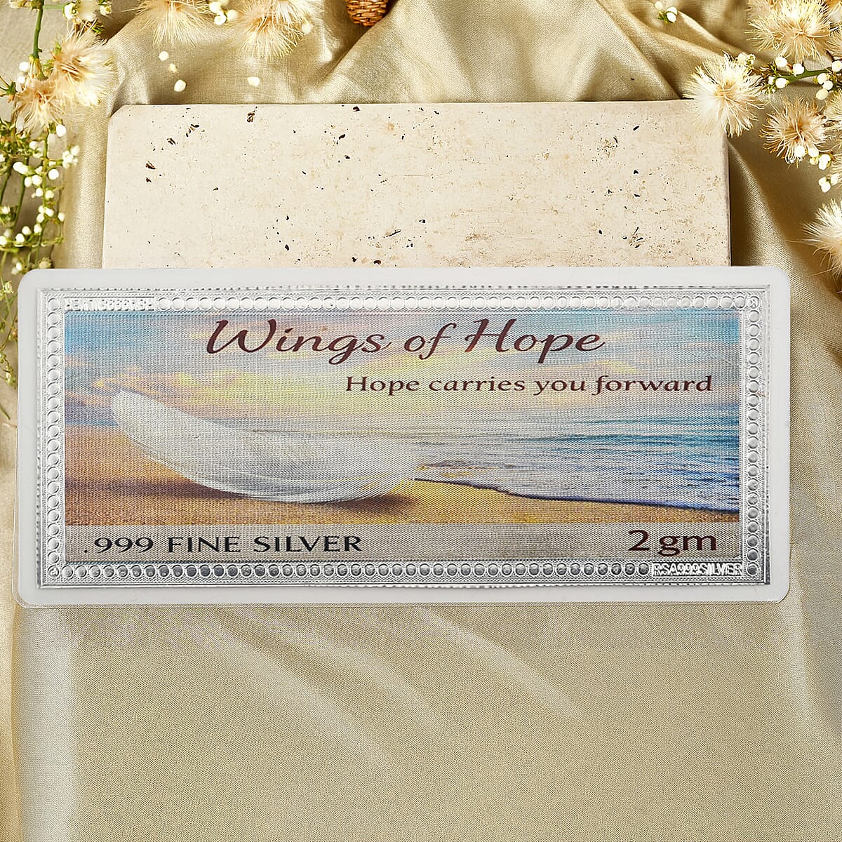 999 Fine Silver Path of Faith Embossed Sheet (2 g) image number 2