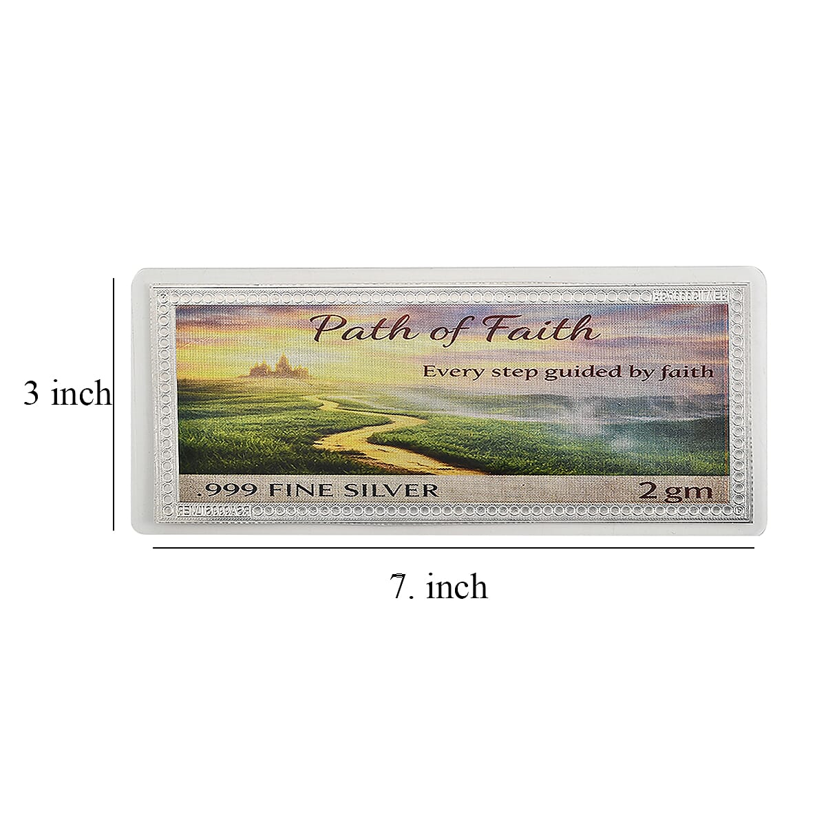 999 Fine Silver Path of Faith Embossed Sheet (2 g) image number 8