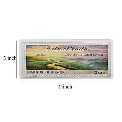 999 Fine Silver Path of Faith Embossed Sheet (2 g)