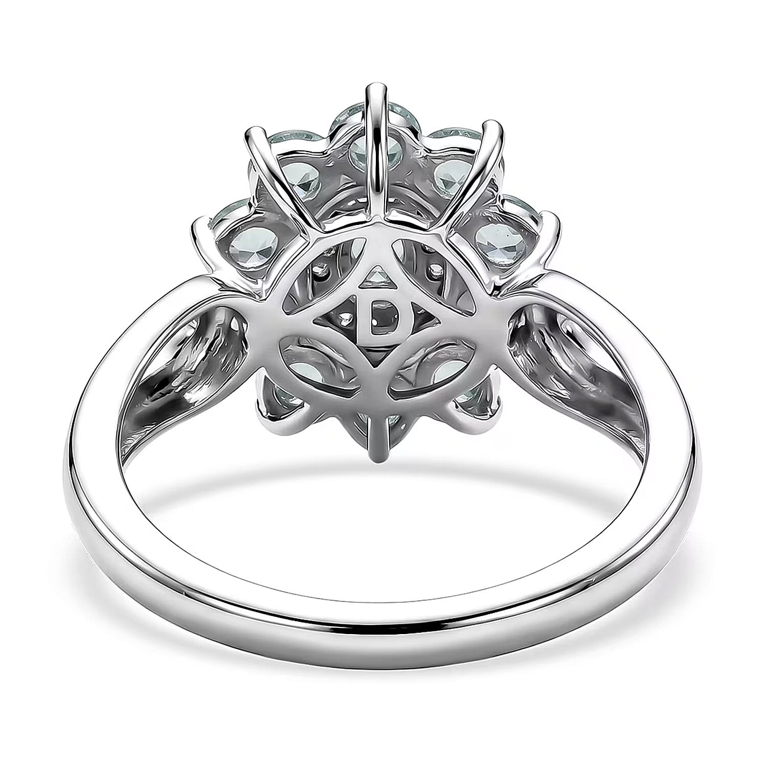 D'Joy Narsipatnam Alexandrite and Moissanite 1.65 ctw Ring in Rhodium Over Sterling Silver (Size 5.0)