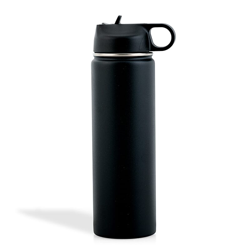 The Memory Company Black Double Wall Stainless Steel Water Bottle 22oz