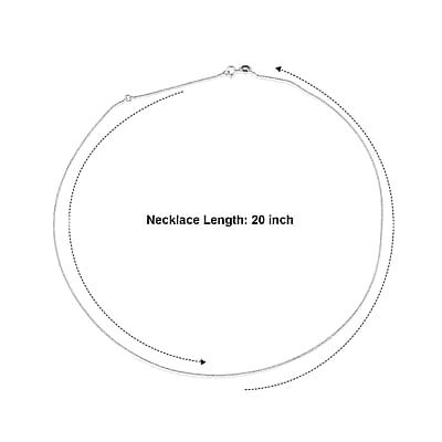 Foxtail Chain Necklace in 950 Platinum (20 Inches) 3 Grams