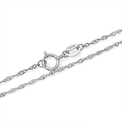 Loose Rope Chain Necklace in 950 Platinum (20 Inches) 2.70 Grams