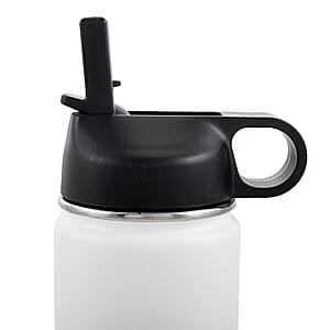 Closeout The Memory Company White Double Wall Stainless Steel Water Bottle 22oz