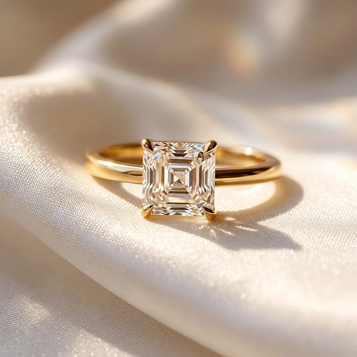 Luxuriant Lab Grown Diamond SI 1.60 ctw Solitaire Ring in 14K YG Over Sterling Silver (Size 6.0) image number 1