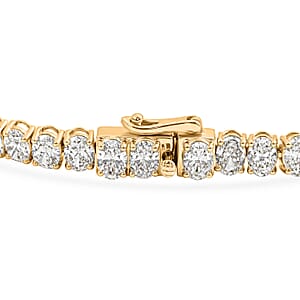 Luxuriant Lab Grown Diamond (G VS) Tennis Bracelet in 14K YG Over Sterling Silver (6.50 In) 10.00 ctw