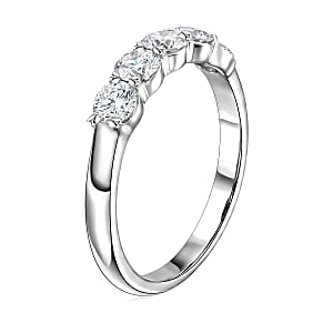 Luxuriant Lab Grown Diamond SI 1.00 ctw Ring in Sterling Silver (Size 7.0)