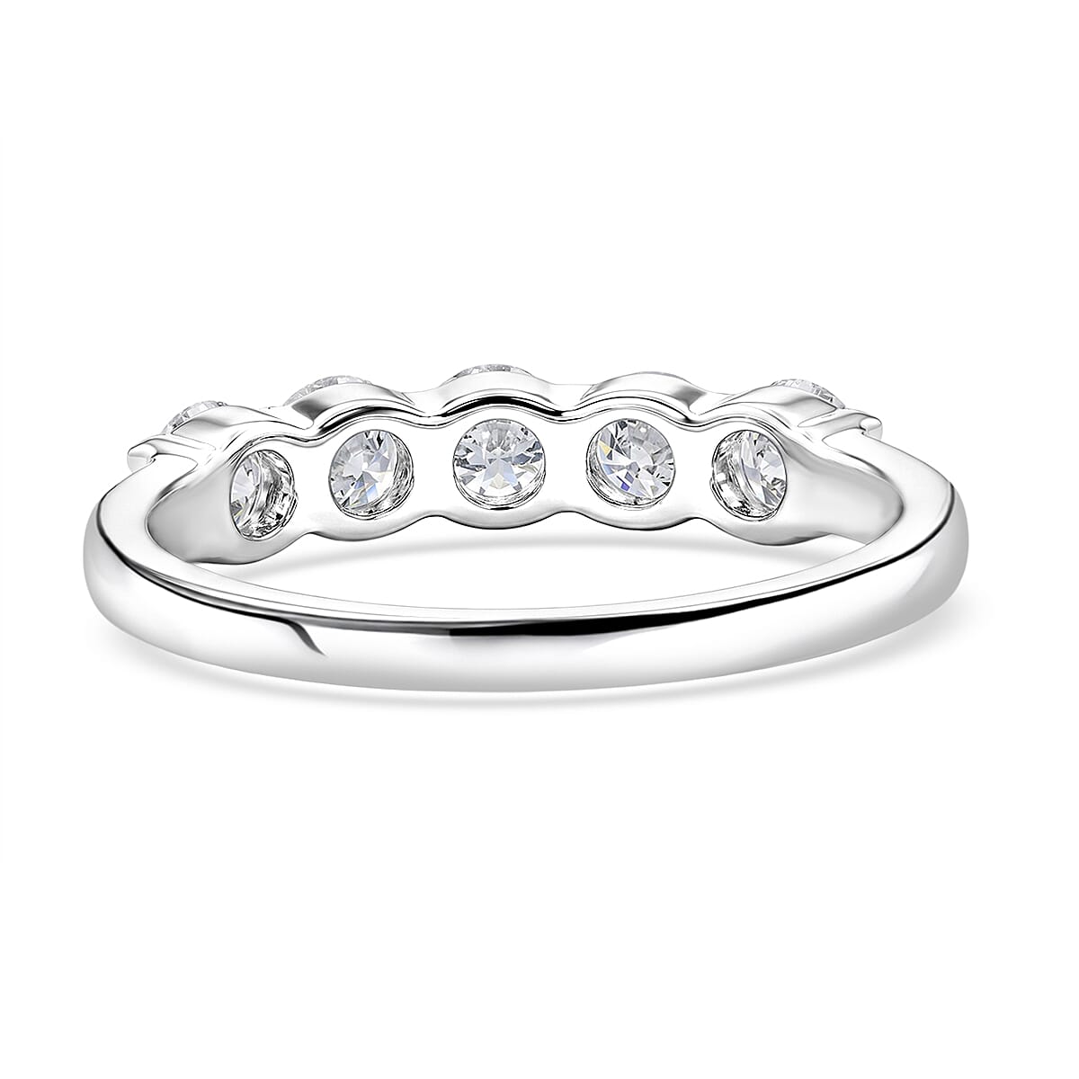 Luxuriant Lab Grown Diamond SI 1.00 ctw Ring in Sterling Silver (Size 10.0) image number 4