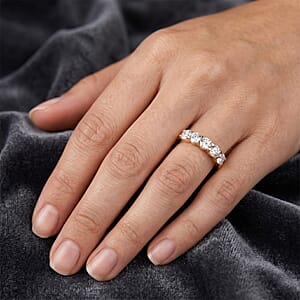 Luxuriant Lab Grown Diamond SI 1.00 ctw Ring in 14K YG Over Sterling Silver (Size 10.0)