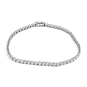 Luxuriant Lab Grown Diamond (SI-VS-G) 4.90 ctw Tennis Bracelet in Sterling Silver (6.50 In)