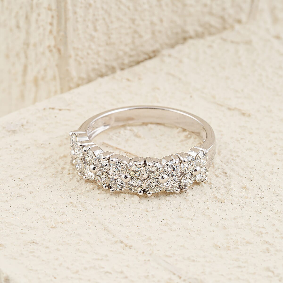 Luxuriant Lab Grown Diamond (SI) Ring in Sterling Silver (Size 5.0) 1.25 ctw image number 1
