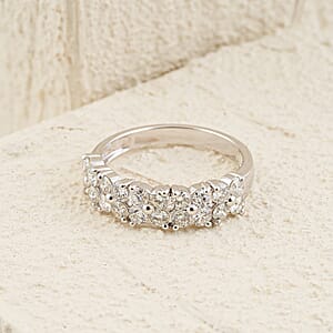 Luxuriant Lab Grown Diamond SI 1.25 ctw Ring in Sterling Silver (Size 8.0)