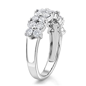Luxuriant Lab Grown Diamond SI 1.25 ctw Ring in Sterling Silver (Size 8.0)