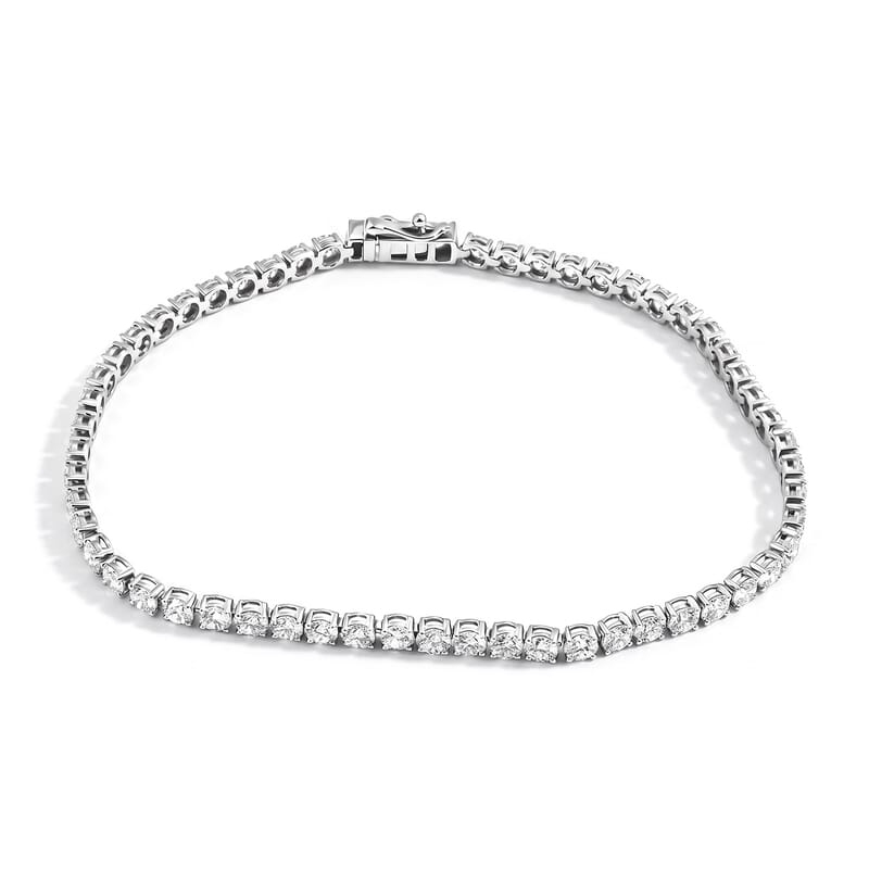 Luxuriant Lab Grown Diamond (SI-VS-G) 5.50 ctw Tennis Bracelet in Sterling Silver (7.50 In)
