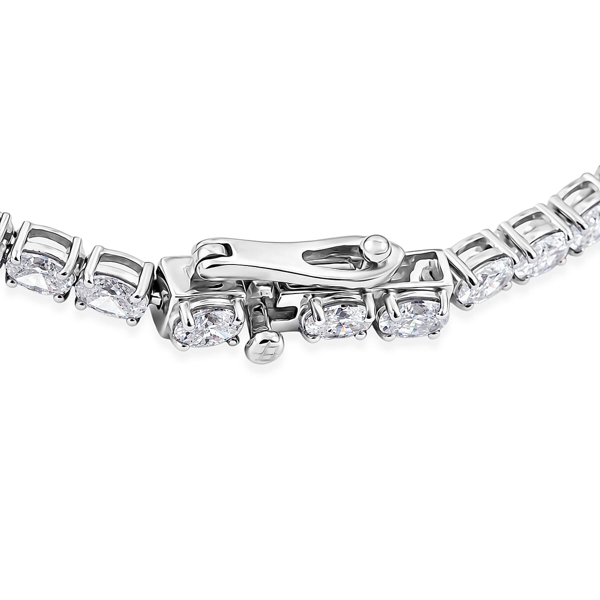 Luxuriant Lab Grown Diamond SI 12.30 ctw Tennis Necklace in Sterling Silver 18 Inches image number 4