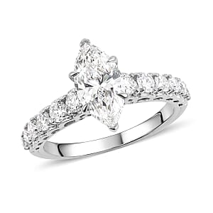 Luxuriant Lab Grown Diamond (SI) 2.15 ctw Ring in Sterling Silver (Size 9.0)
