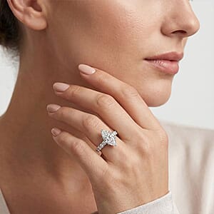 Luxuriant Lab Grown Diamond (SI) 2.15 ctw Ring in Sterling Silver (Size 9.0)