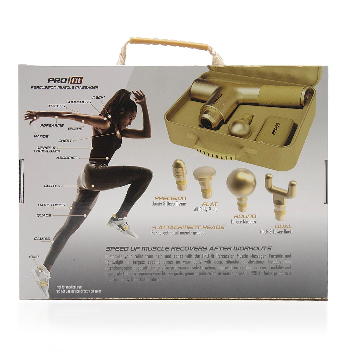 Memorial Day Doorbuster Golden Profit Massager Gun with Carry Case image number 2