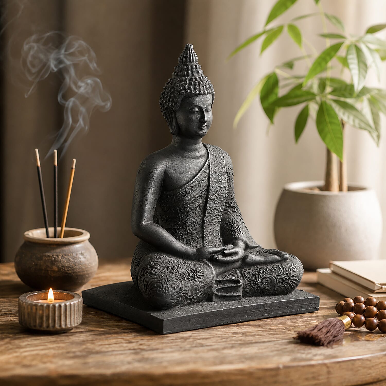 Livmore Shungite Composite Buddha Figurine