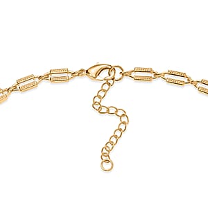 EverTrue Chartreuse Quartz (Triplet) 20.00 ctw Necklace (18-20 Inches) in 18K YG Plated