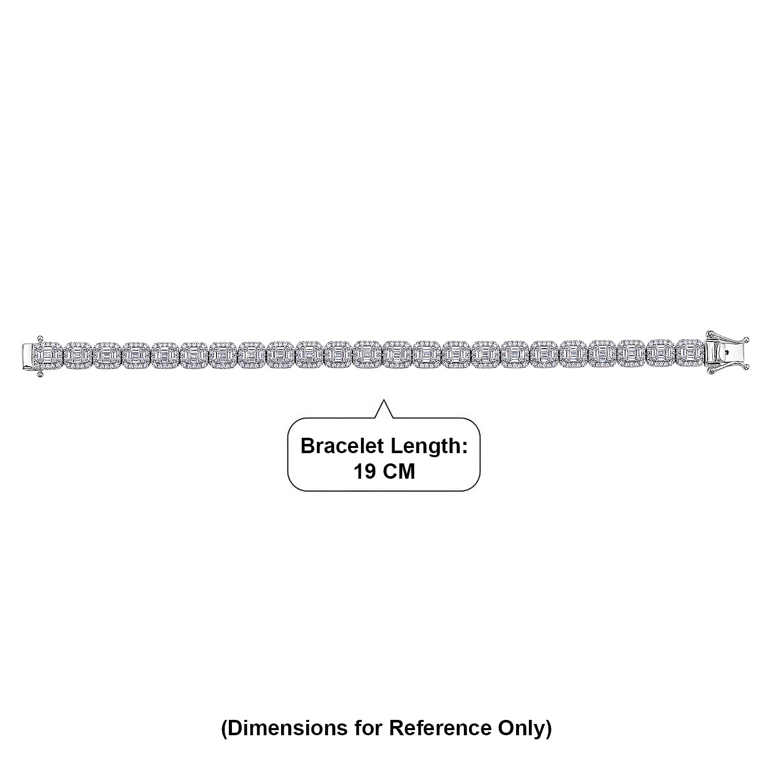 Luxuriant Lab Grown Diamond G-H SI 4.90 ctw Tennis Bracelet in Rhodium Over Sterling Silver (7.50 In)