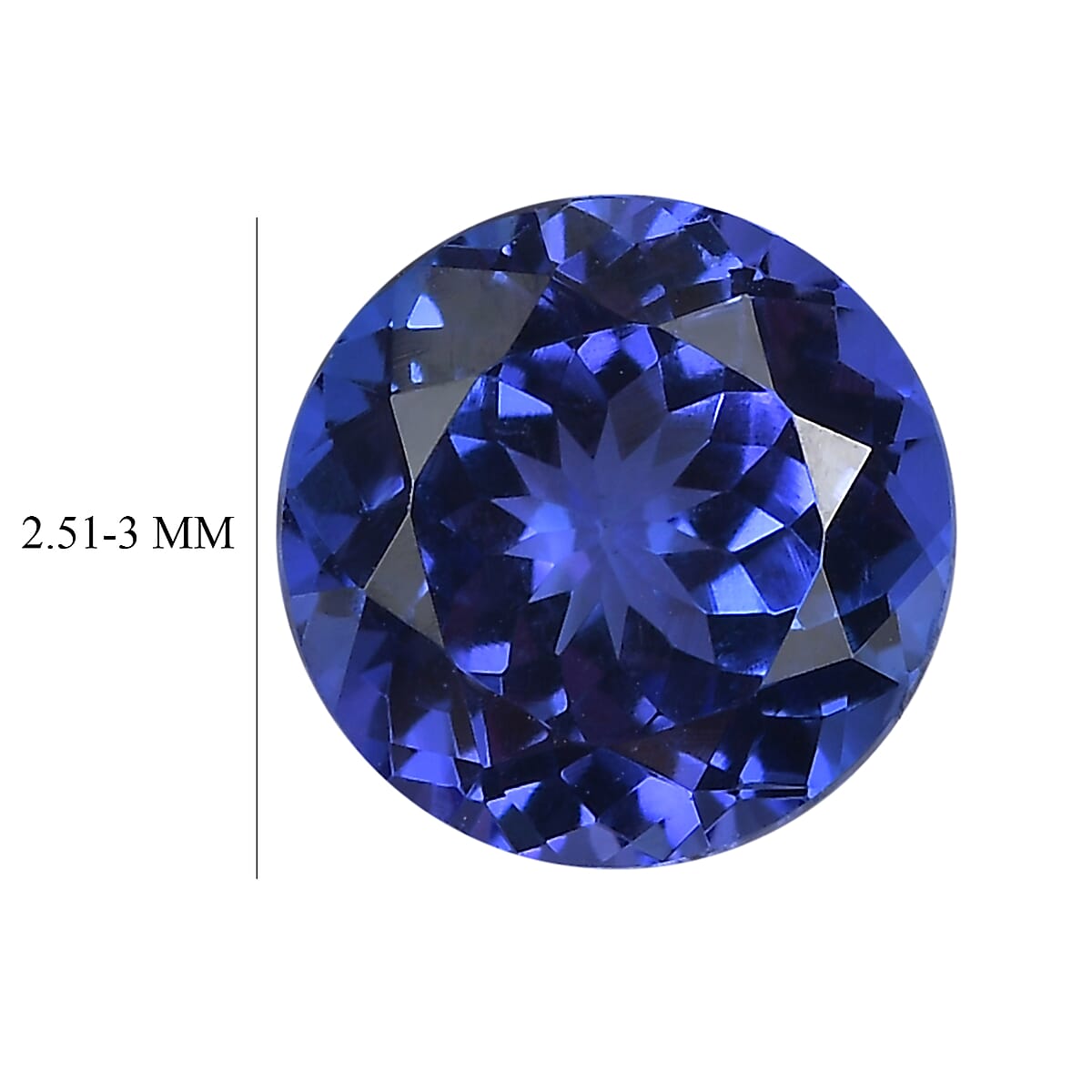 AAAA Tanzanite (Rnd Free Size) 2.60 ctw image number 4