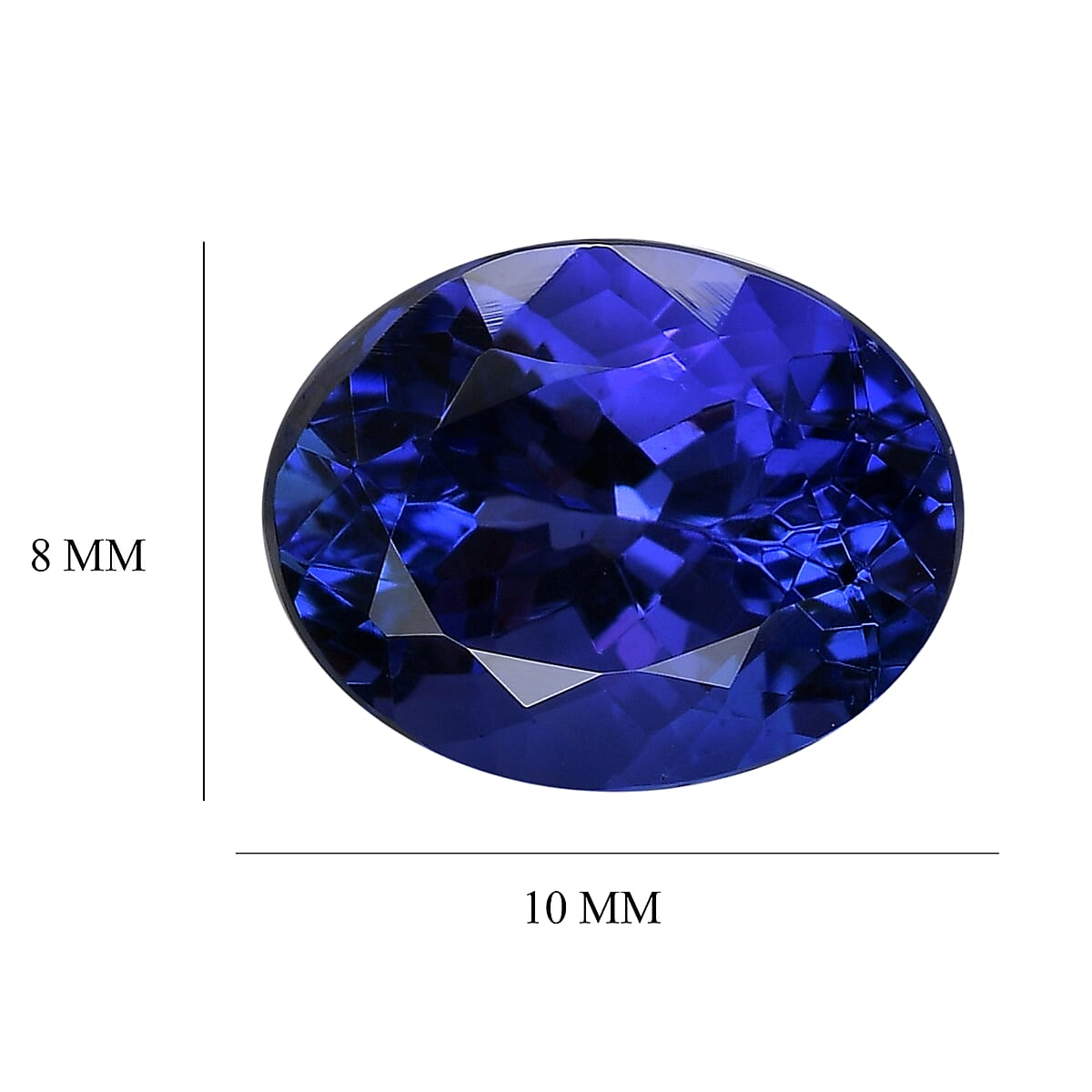 AAAA Tanzanite (Ovl 10x8 mm) 2.45 ctw image number 4