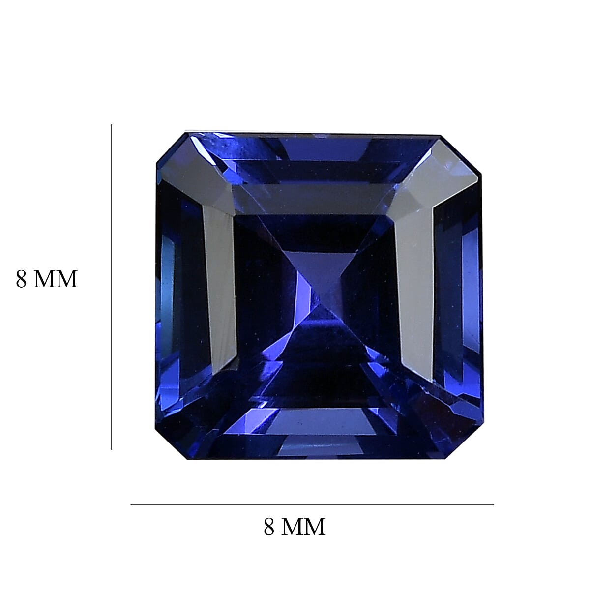 AAAA Tanzanite (Oct 8x8 mm) 2.35 ctw image number 4