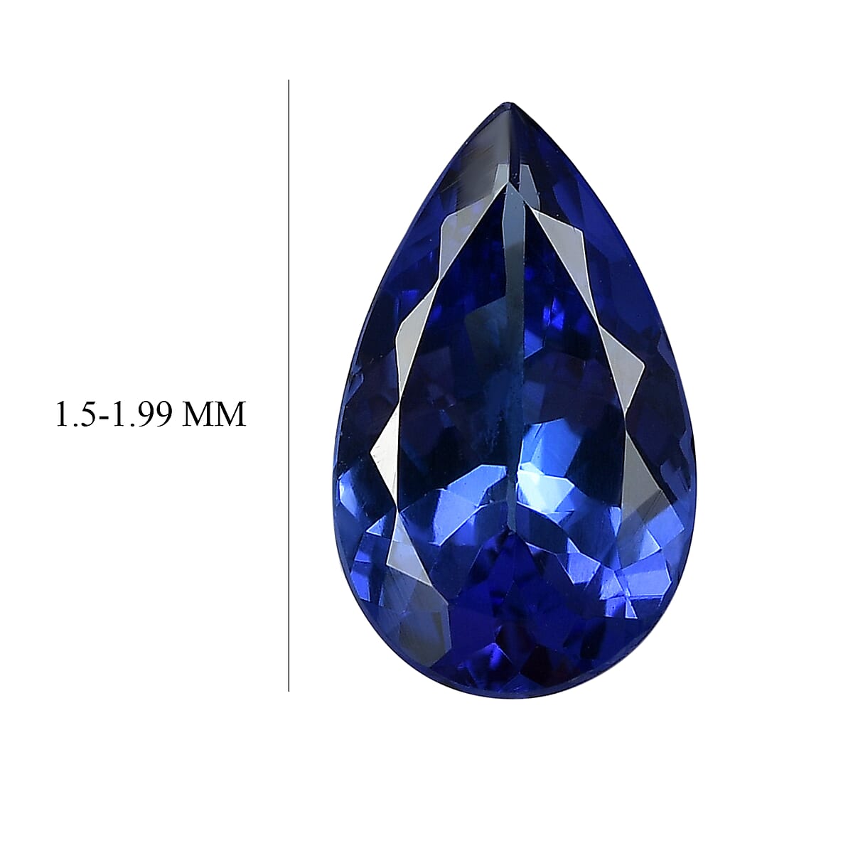 AAAA Tanzanite (Pear Free Size) 1.60 ctw image number 4