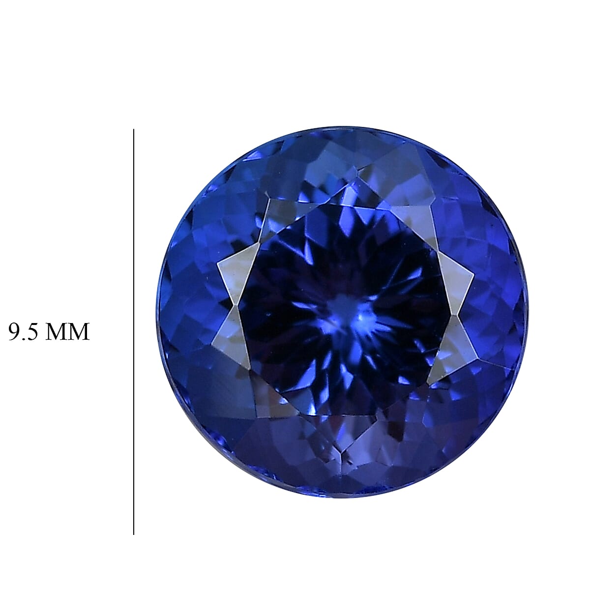 AAAA Tanzanite (Rnd 9.5 mm) 3.87 ctw image number 4