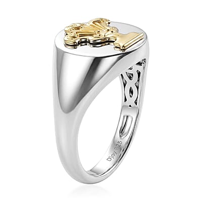 D'Joy Ring in Rhodium Over Sterling Silver (Size 7.0) 4.95 Grams