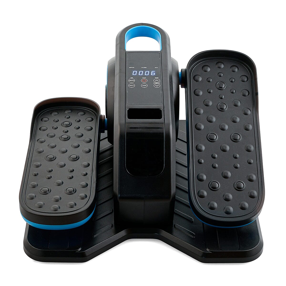Blue Portable Under Desk Elliptical Stepper with Remote image number 1