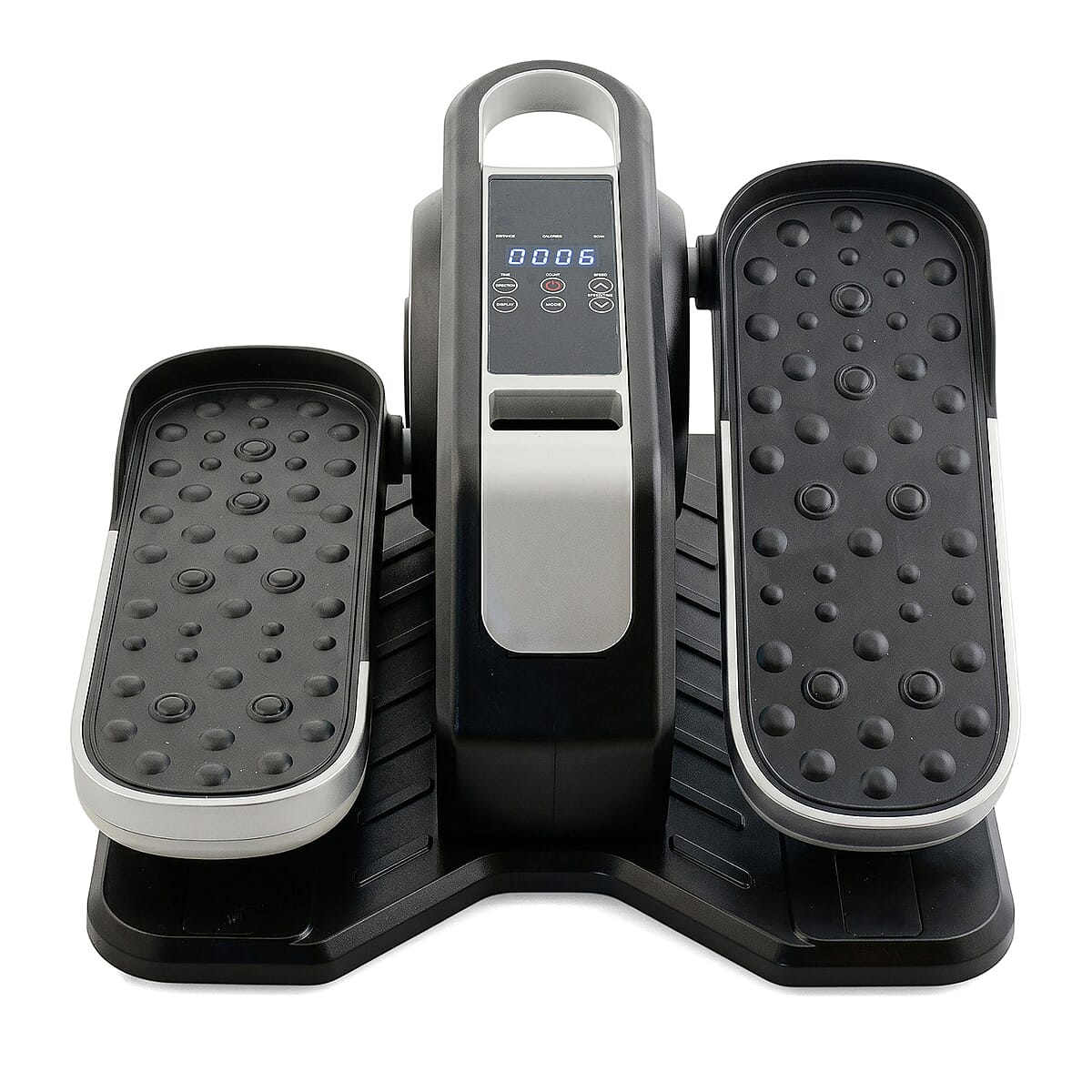 Silver Portable Under Desk Elliptical Stepper with Remote image number 1