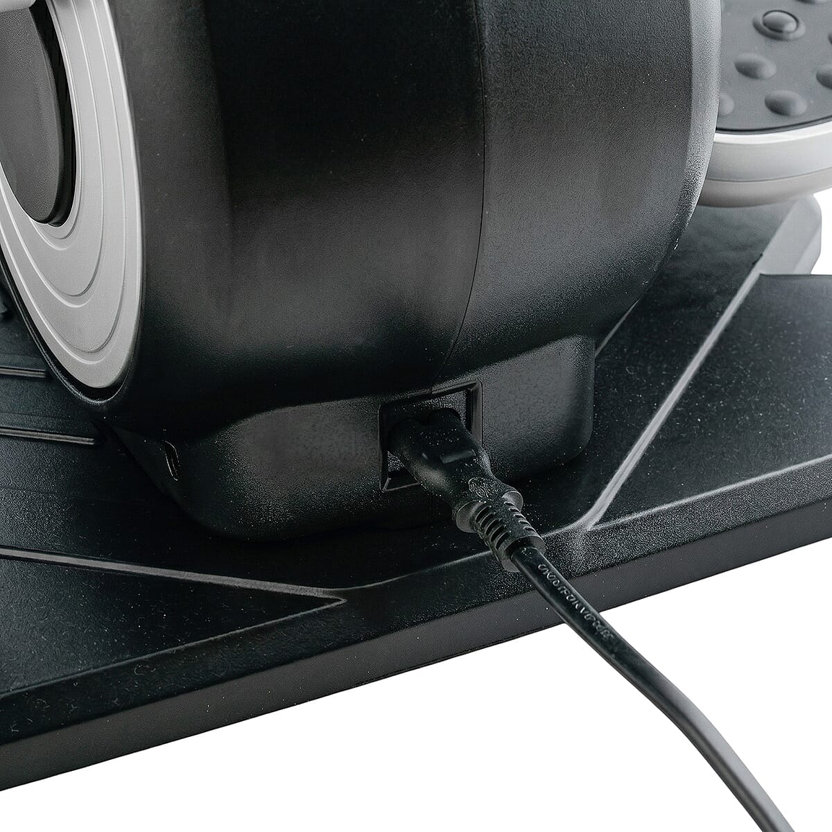 Silver Portable Under Desk Elliptical Stepper with Remote image number 4