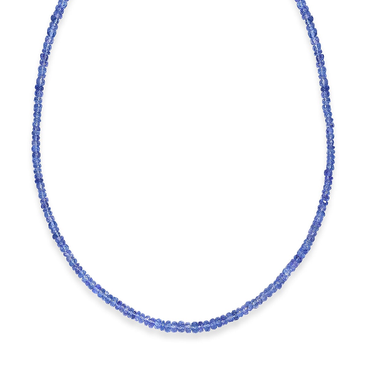Certified & Appraised Luxoro AAA Tanzanite 64.00 ctw Beaded Necklace in 10K Yellow Gold 18 Inches  image number 3