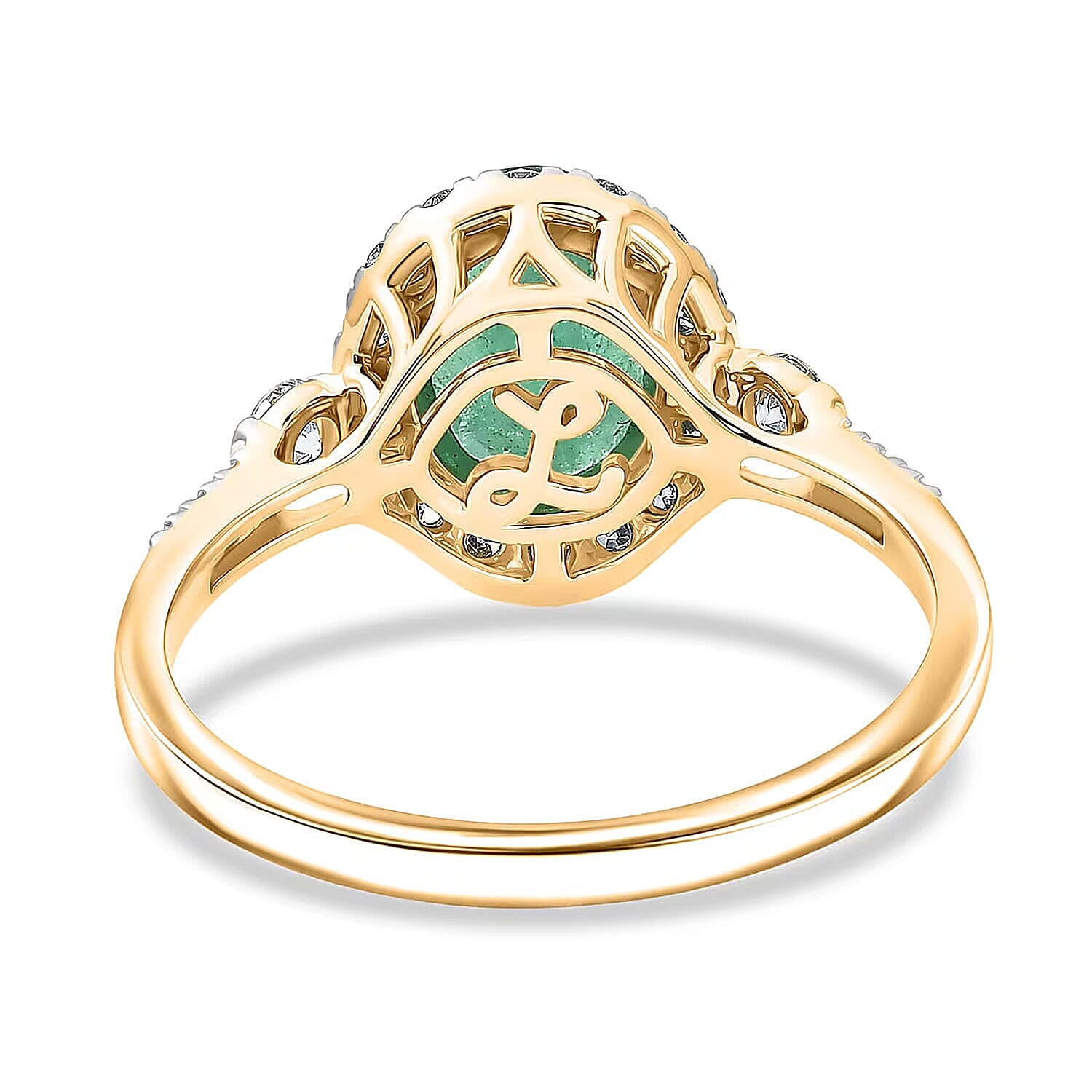 Certified & Appraised Luxoro AAA Kagem Zambian Emerald and Diamond I2 2.50 ctw Ring in 10K Yellow Gold (Size 6.0)