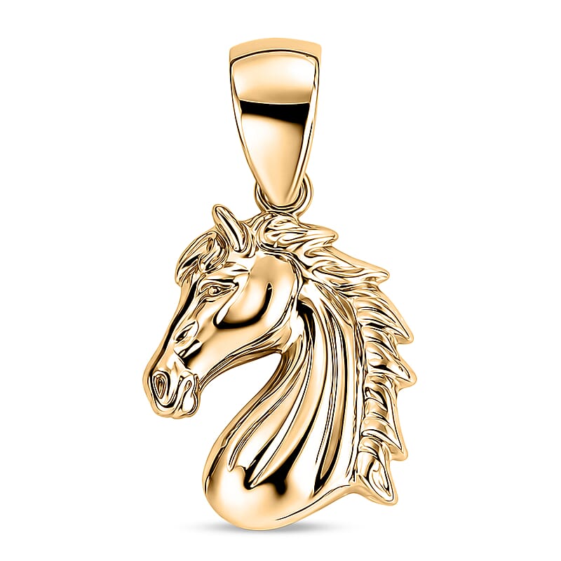 Horse Pendant without Chain in 10K Yellow Gold 1.13 Grams