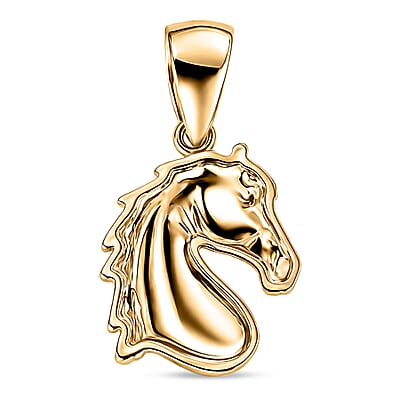 Horse Pendant without Chain in 10K Yellow Gold 1.13 Grams