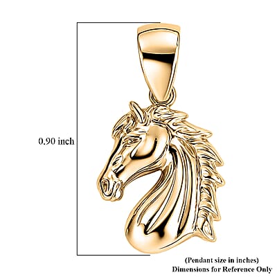 Horse Pendant without Chain in 10K Yellow Gold 1.13 Grams