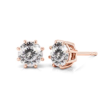 120 Facet / Rose Gold Over Sterling Silver - Product card gallery slide 1 (10258943017273)