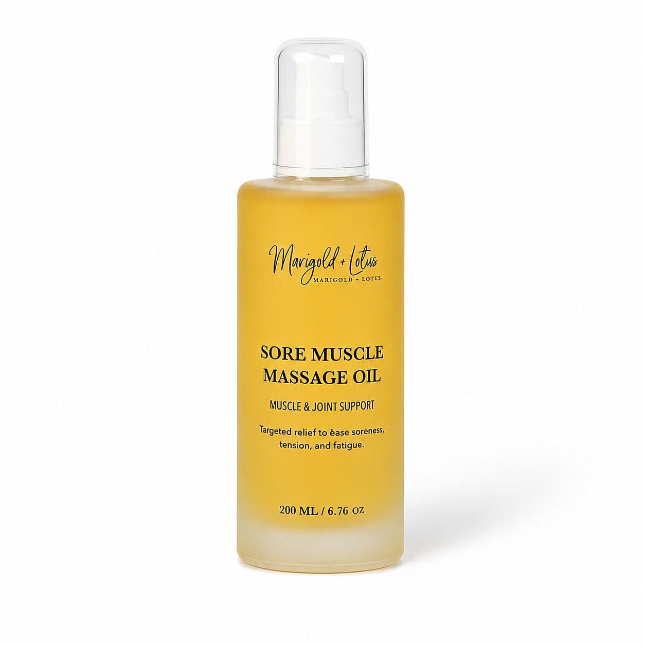 Marigold and Lotus Sore Muscle Massage Oil 6.76oz